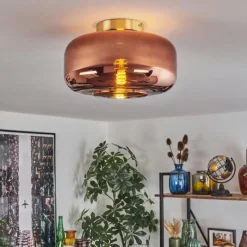 hofstein Boza Plafonnier Laiton, 1 lumière