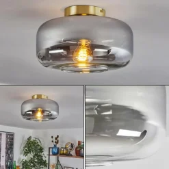 hofstein Boza Plafonnier Laiton, 1 lumière