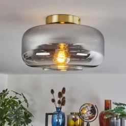 hofstein Boza Plafonnier Laiton, 1 lumière