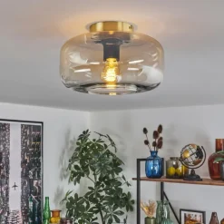 hofstein Boza Plafonnier Laiton, 1 lumière