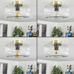 hofstein Boza Plafonnier Laiton, 1 lumière