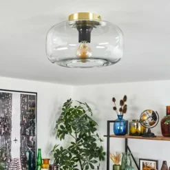 hofstein Boza Plafonnier Laiton, 1 lumière