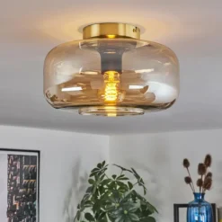 hofstein Boza Plafonnier Laiton, 1 lumière