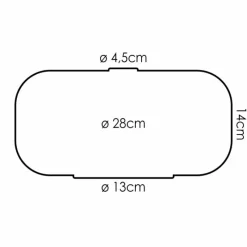 hofstein Boza Verre de rechange Ambre, Clair