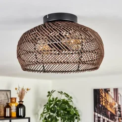 Luminaires Scandinaves-hofstein Brandala Plafonnier Noir, 2 lumières