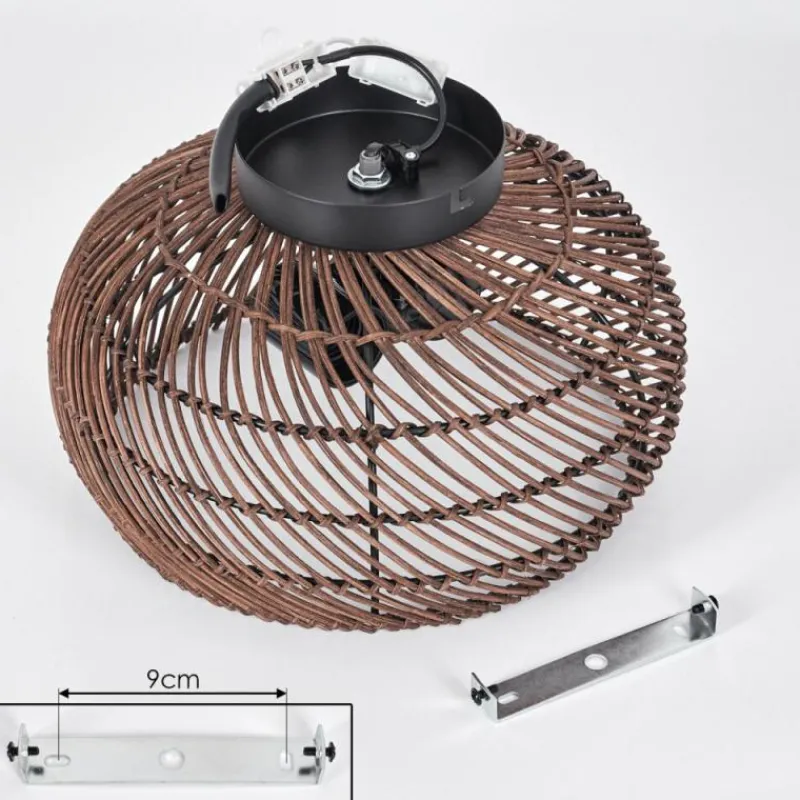 Luminaires Scandinaves-hofstein Brandala Plafonnier Noir, 2 lumières