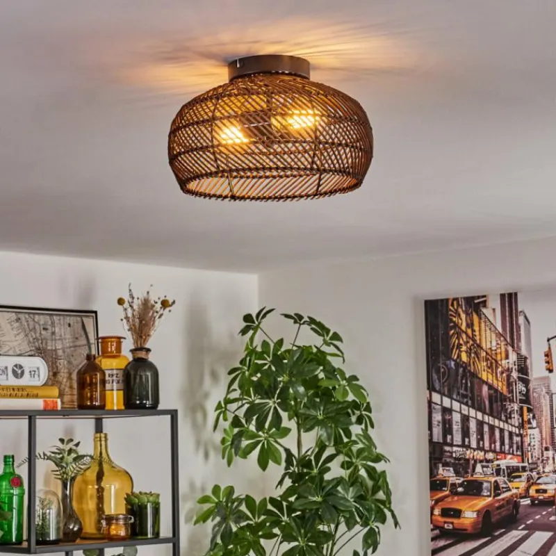 Luminaires Scandinaves-hofstein Brandala Plafonnier Noir, 2 lumières