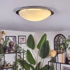 hofstein Brena Plafonnier Argenté, 2 lumières