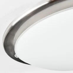 hofstein Brena Plafonnier LED Nickel mat, 1 lumière