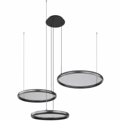 Luminaires Globo Lighting Briggs Suspension LED Noir, 1 lumière, Télécommandes* Éclairage Led