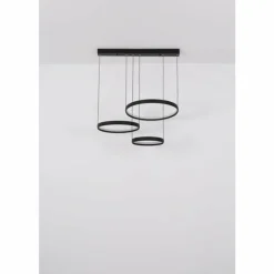 Luminaires Globo Lighting Briggs Suspension LED Noir, 1 lumière, Télécommandes* Éclairage Led