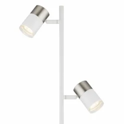 Luminaires Globo Lighting Brisbon Lampadaire Blanc, 2 lumières* Lampadaires Et Lampes Sur Pied