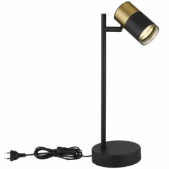 Suspension Verre Fumé-Luminaires Globo Lighting Brisbon Lampe à poser Noir, 1 lumière