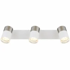 Luminaires Globo Lighting Brisbon Plafonnier, Spot de plafond, Applique murale, Spot mural Blanc, 3 lumières* Spots Et Projecteurs