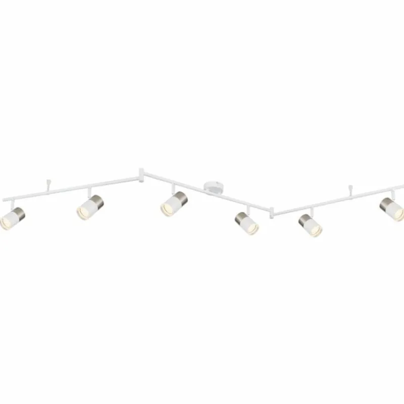 Luminaires Globo Lighting Brisbon Plafonnier, Spot de plafond, Applique murale, Spot mural Blanc, 6 lumières* Spots Et Projecteurs