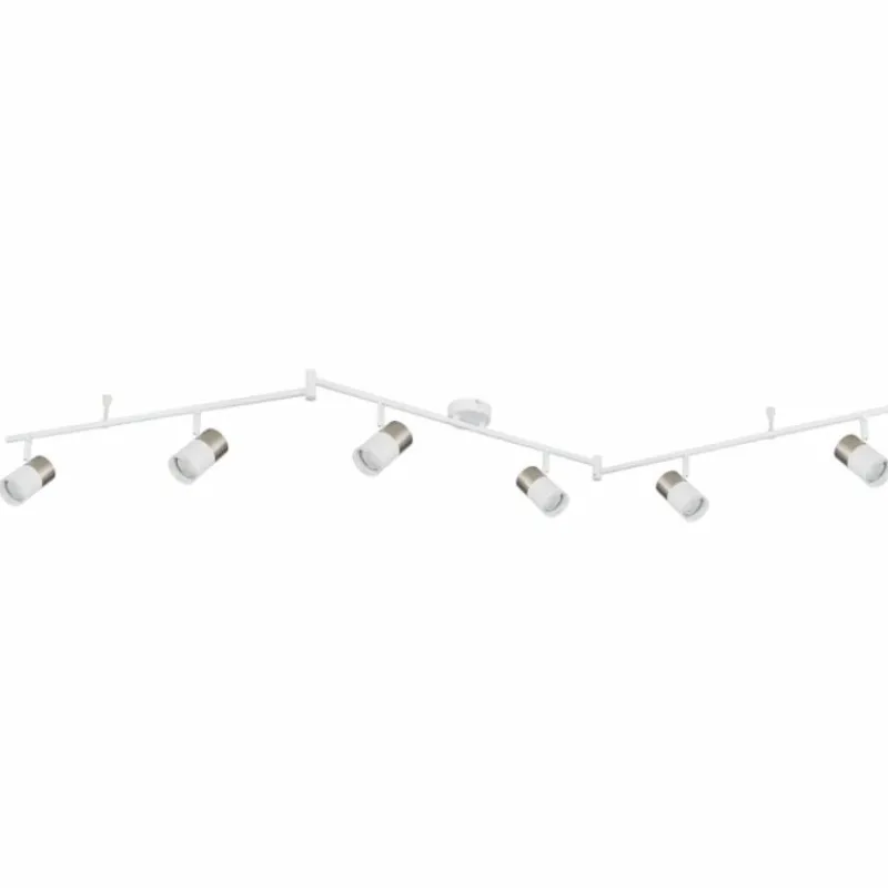 Luminaires Globo Lighting Brisbon Plafonnier, Spot de plafond, Applique murale, Spot mural Blanc, 6 lumières* Spots Et Projecteurs