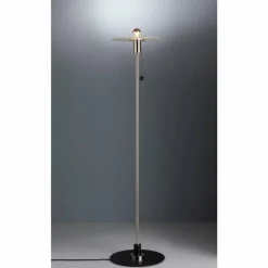 Luminaires Tecnolumen BST 23 Tecnolumen Lampadaire Nickel mat, Noir, 1 lumière