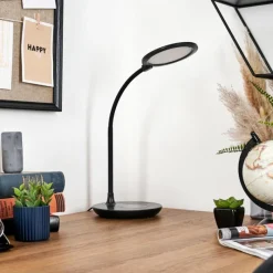 hofstein Buktrup Lampe de bureau, Lampe à poser LED Noir, 1 lumière