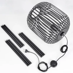 hofstein Bystrup Lampadaire Noir, 1 lumière