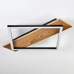 Luminaires Scandinaves-hofstein Cabanas Plafonnier LED Couleur bois, Noir, 1 lumière