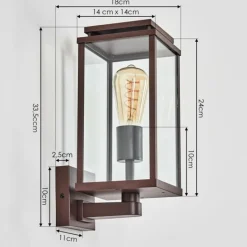 hofstein Cadafaes Lampe murale d´extérieur Rouille, 1 lumière