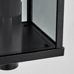 Suspension Verre Fumé-hofstein Cadafaes Lampe murale d´extérieur Noir, 1 lumière