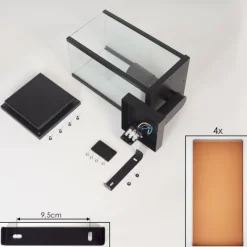 hofstein Cadafaes Lampe murale d´extérieur Noir, 1 lumière