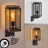 hofstein Cadafaes Lampe murale d´extérieur Noir, 1 lumière, Détecteur de mouvement