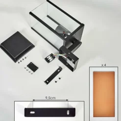 hofstein Cadafaes Lampe murale d´extérieur Noir, 1 lumière, Détecteur de mouvement