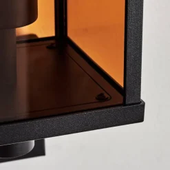 hofstein Cadafaes Lampe murale d´extérieur Noir, 1 lumière, Détecteur de mouvement