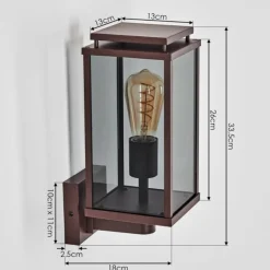 hofstein Cadafaes Lampe murale d´extérieur Rouille, 1 lumière