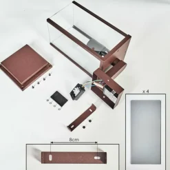 hofstein Cadafaes Lampe murale d´extérieur Rouille, 1 lumière, Détecteur de mouvement