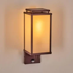 hofstein Cadafaes Lampe murale d´extérieur Rouille, 1 lumière, Détecteur de mouvement