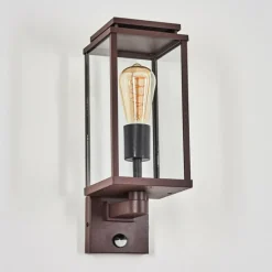 hofstein Cadafaes Lampe murale d´extérieur Rouille, 1 lumière, Détecteur de mouvement