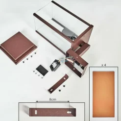 hofstein Cadafaes Lampe murale d´extérieur Rouille, 1 lumière, Détecteur de mouvement