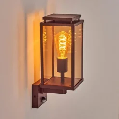 hofstein Cadafaes Lampe murale d´extérieur Rouille, 1 lumière, Détecteur de mouvement