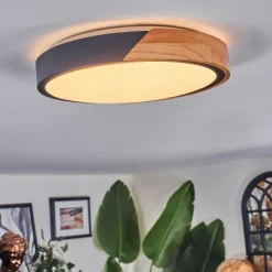 hofstein Cadaixo Plafonnier, Panel LED Écru, Noir, Blanc, 1 lumière