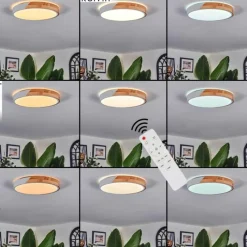 hofstein Cadaixo Plafonnier, Panel LED Blanc, 1 lumière, Télécommandes