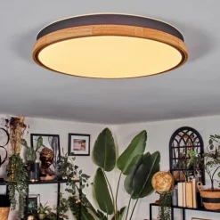 hofstein Cadaixo Plafonnier, Panel LED Blanc, 1 lumière, Télécommandes