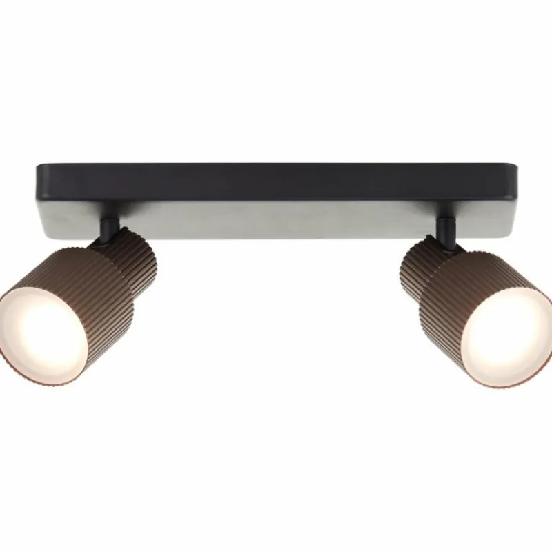 Luminaires Scandinaves-Luminaires Brilliant Cadiz Spot de plafond LED Noir, 2 lumières
