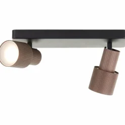 Luminaires Scandinaves-Luminaires Brilliant Cadiz Spot de plafond LED Noir, 2 lumières