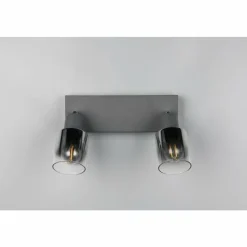 Luminaires Reality Cadiz Spot de plafond Anthracite, 2 lumières