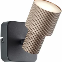 Luminaires Scandinaves-Luminaires Brilliant Cadiz Spot mural LED Noir, 1 lumière