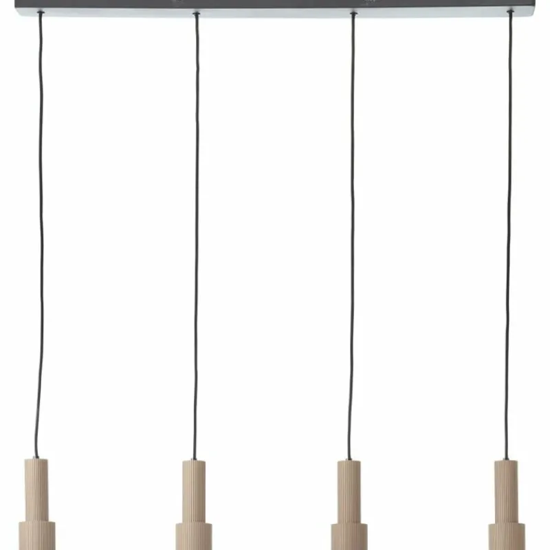Luminaires Scandinaves-Luminaires Brilliant Cadiz Suspension Noir, 4 lumières