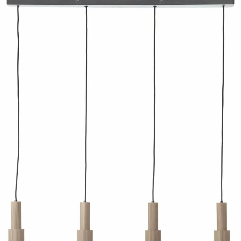 Luminaires Scandinaves-Luminaires Brilliant Cadiz Suspension Noir, 4 lumières