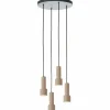Luminaires Scandinaves-Luminaires Brilliant Cadiz Suspension Noir, 4 lumières