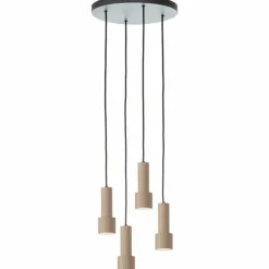 Luminaires Scandinaves-Luminaires Brilliant Cadiz Suspension Noir, 4 lumières