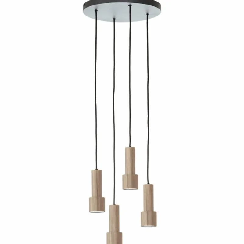 Luminaires Scandinaves-Luminaires Brilliant Cadiz Suspension Noir, 4 lumières