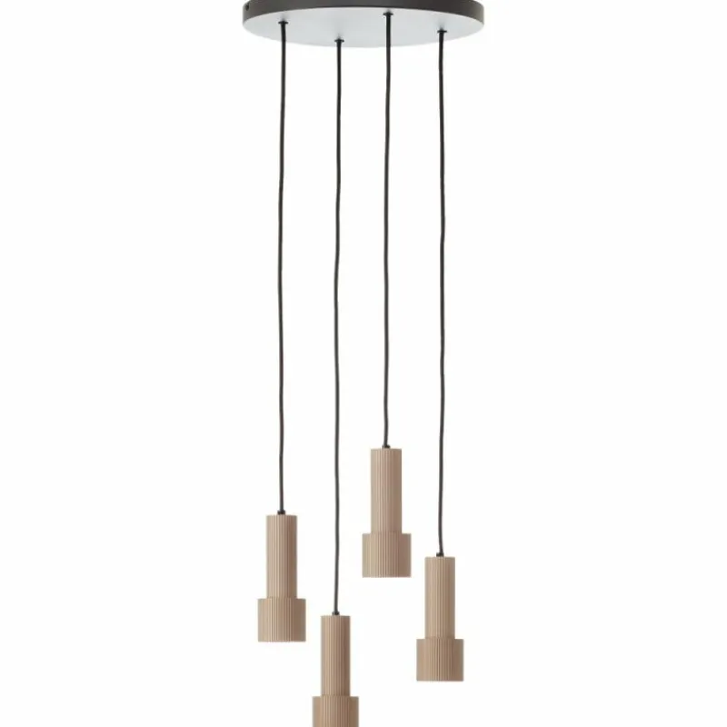 Luminaires Scandinaves-Luminaires Brilliant Cadiz Suspension Noir, 4 lumières