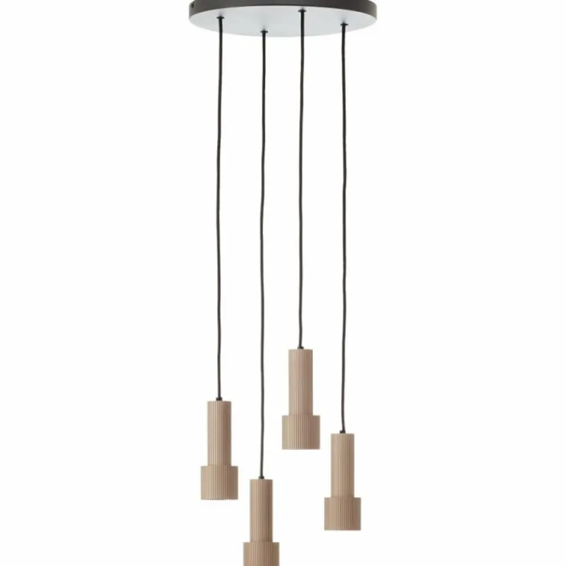 Luminaires Scandinaves-Luminaires Brilliant Cadiz Suspension Noir, 4 lumières